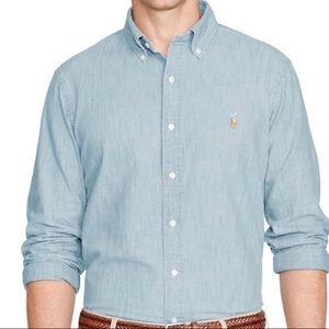 Ralph Lauren Chambray Shirt, Size Large
